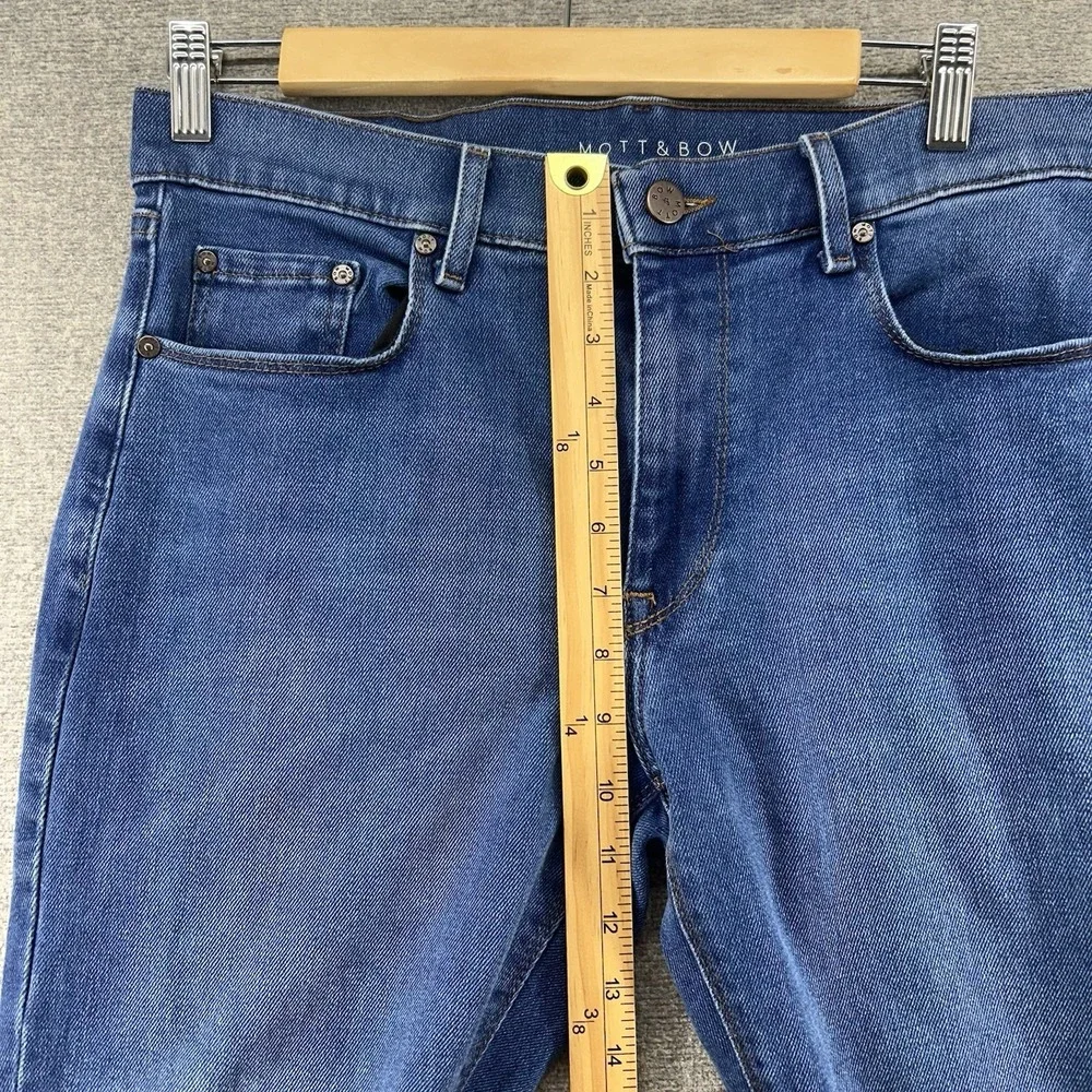 Mott & Bow Slim Fit Jeans Men Size 31x30 Blue Denim Casual - Picture 8 of 11